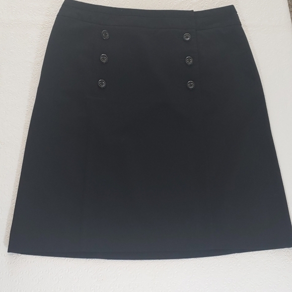 Investments Dresses & Skirts - Investments Women's Black Skirt with 6 Button Sailor Front Sze 12